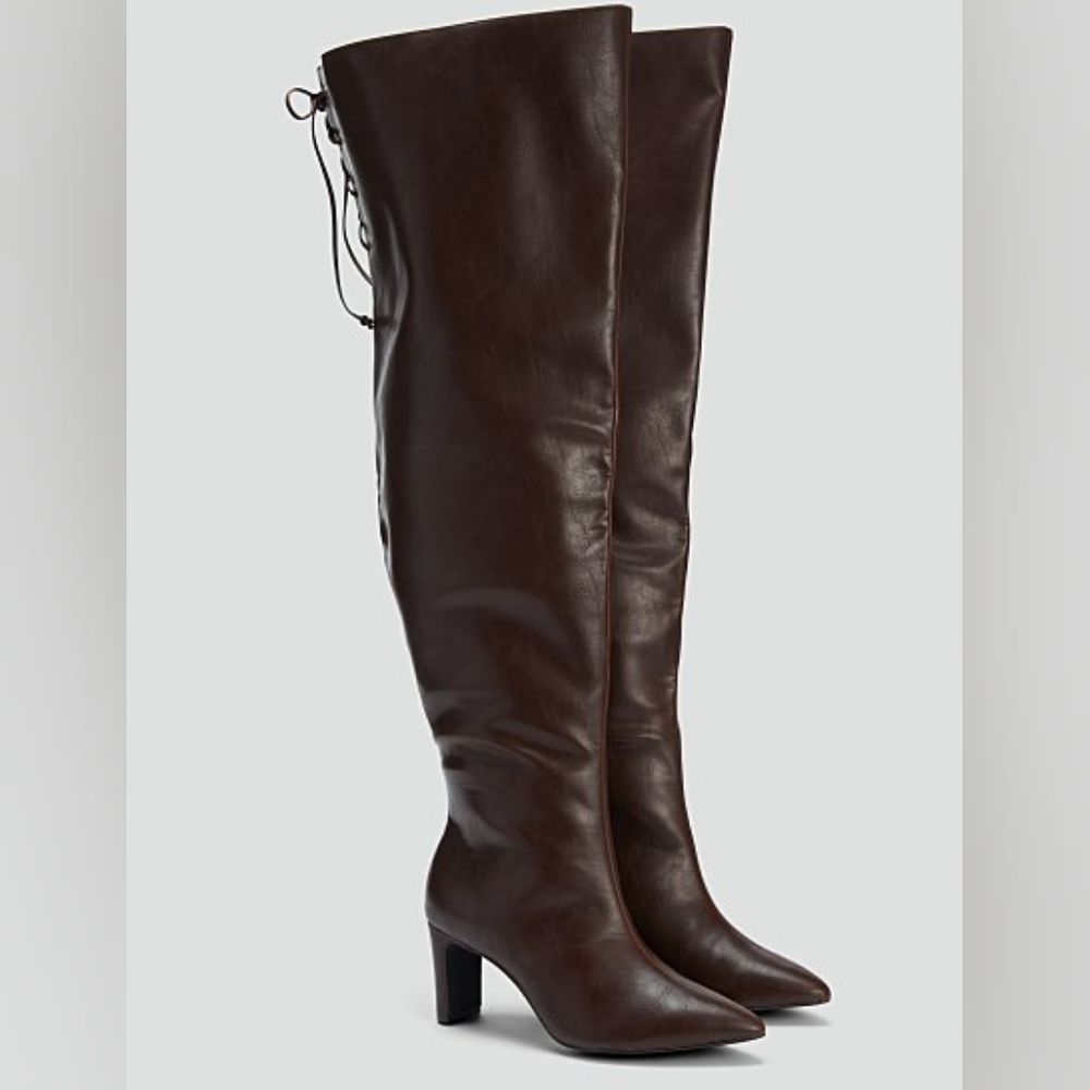 Size 11 Thigh High wide calf boots